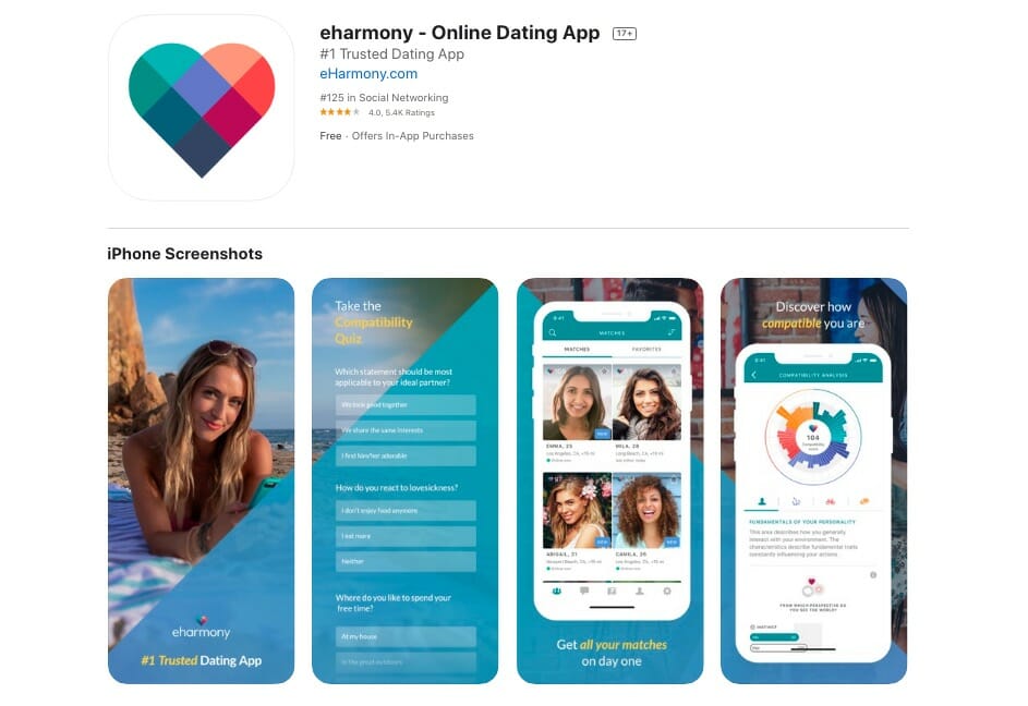eHarmony app